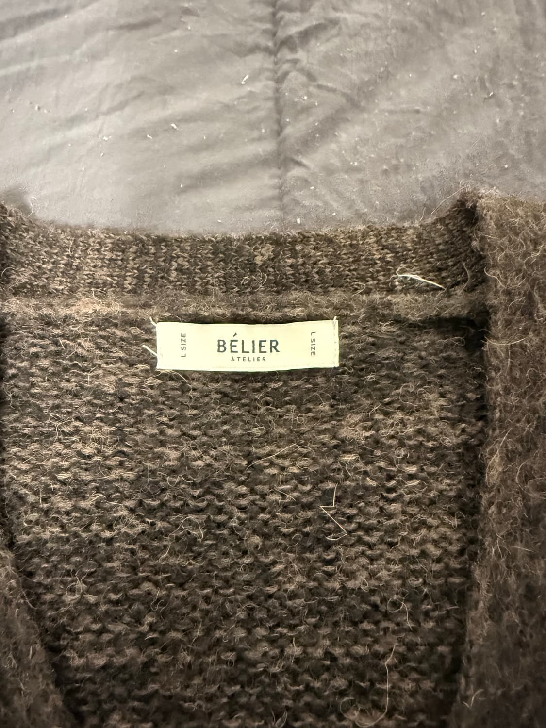 벨리에 탐 브러쉬 가디건 L 상품이미지2