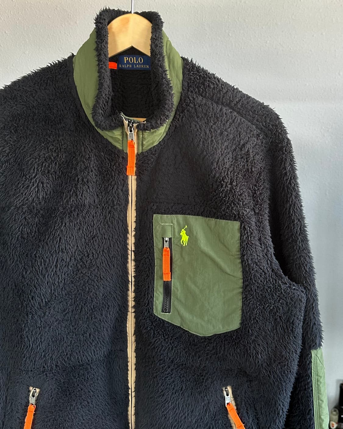 [M]폴로 랄프로렌 윈드 블로킹 쉐르파 후리스 자켓 상품이미지4
