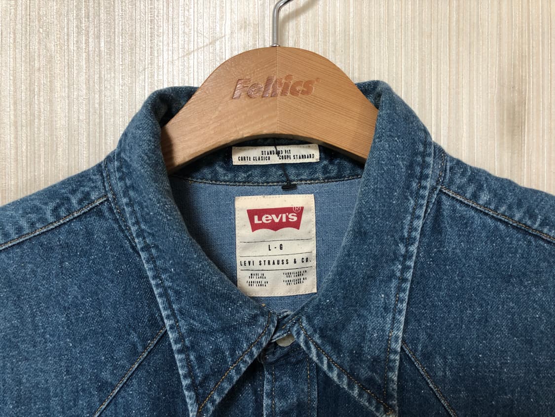 리바이스 데님웨스턴셔츠/청남방 L(100) 상품이미지4
