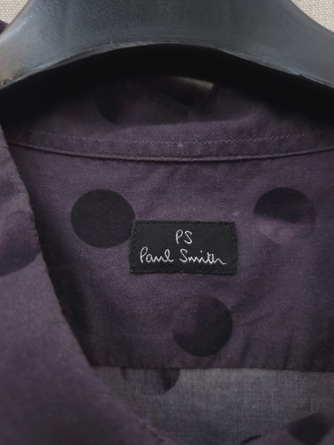 폴 스미스 남성 보라색 도트 셔츠 XL 상품이미지2