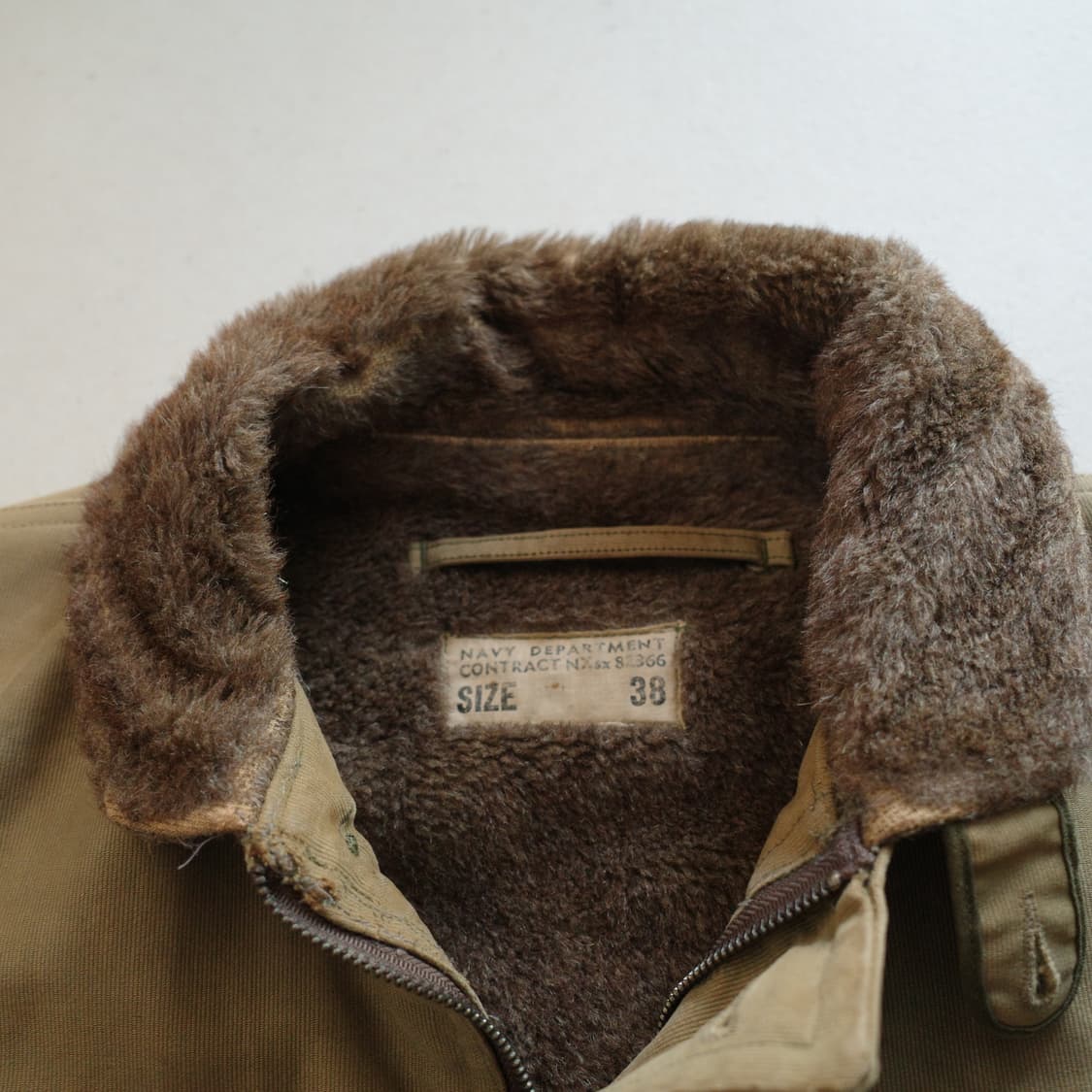 40s WWII 미해군 오리지널 USN 덱지켓 NXsx 38 상품이미지3