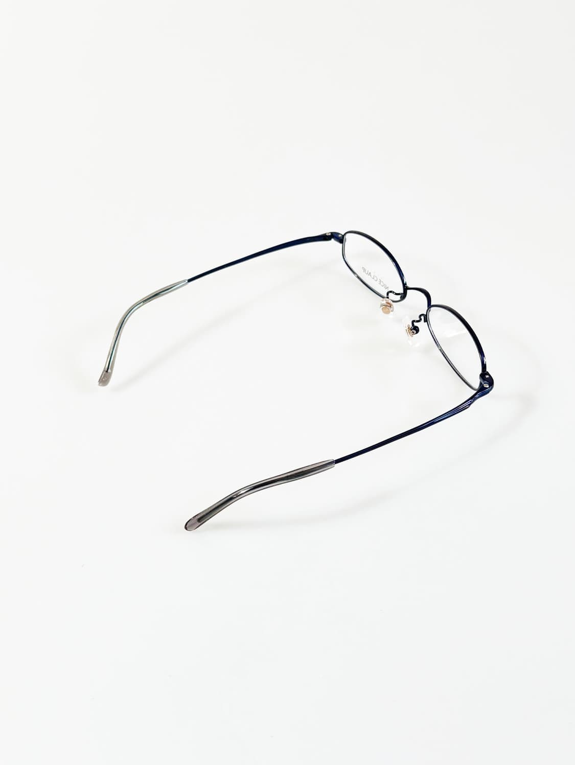 NICE CLAUP 나이스 클랍 블루 메탈 슬림 오벌 빈티지 안경 상품이미지4