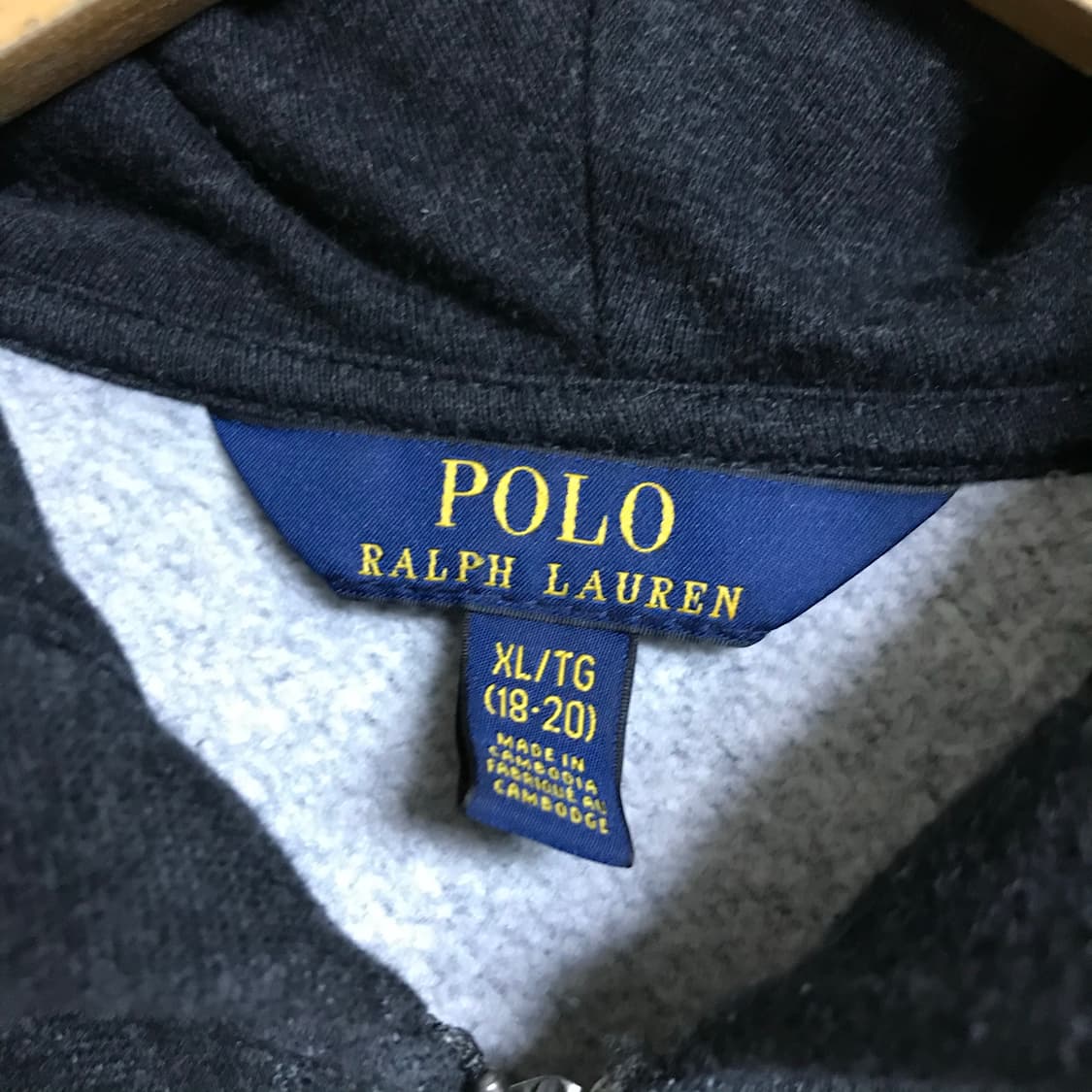 폴로 랄프로렌 차콜 후드집업 상품이미지3