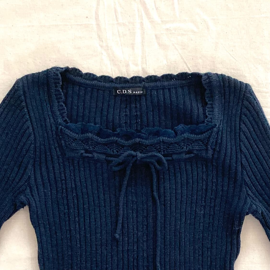 빈티지 히메 갸루 레이스 니트 상품이미지1