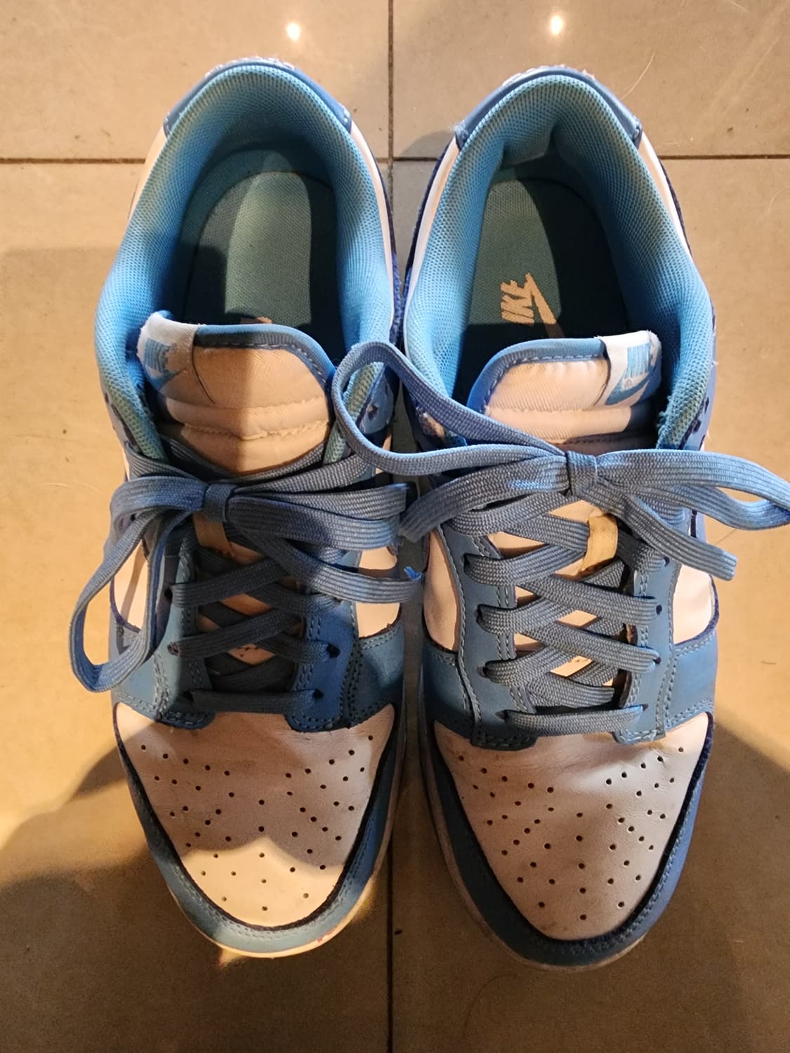 NIKE 나이키 덩크 로우 하늘색 팜. 270mm 운동화 스니커즈 상품이미지3