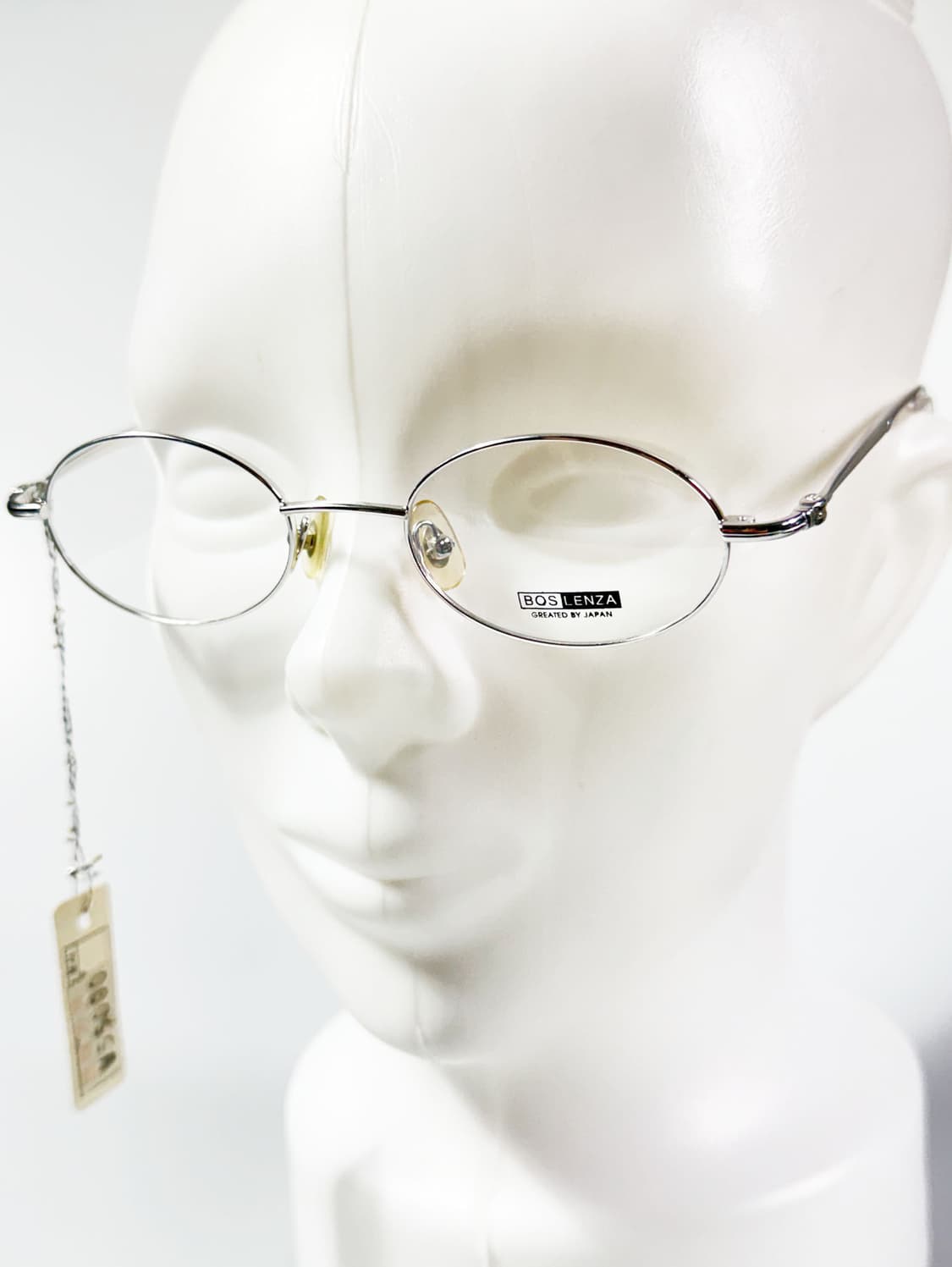 BOS LENZA 실버 슬임 오벌 메탈 프레임 빈티지 안경 상품이미지8
