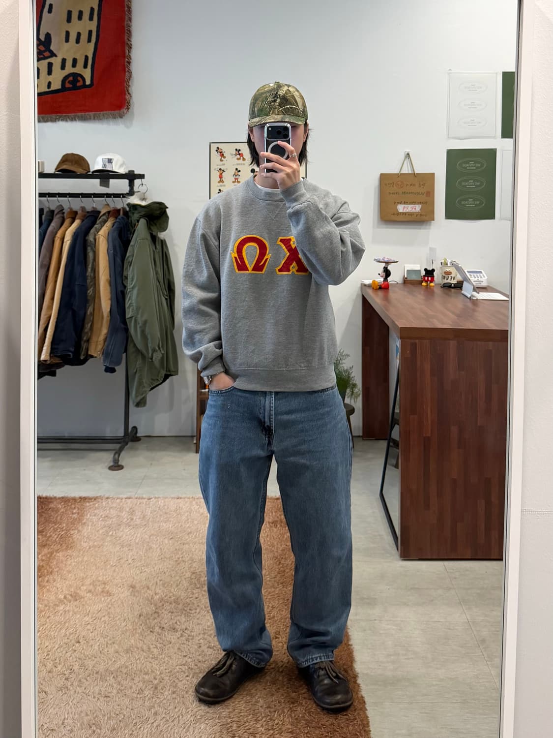 90-00s Russell 러셀 XΩ 스웻셔츠 상품이미지2