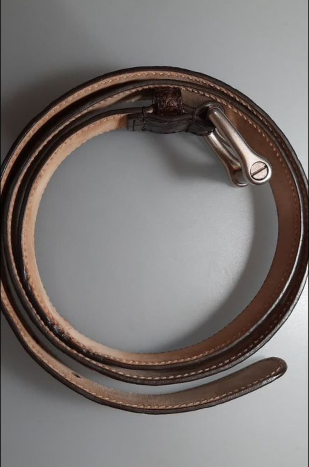 GUCCI 구찌(크로커다일 스킨-악어가죽)95 사이즈-해외발송 상품이미지1