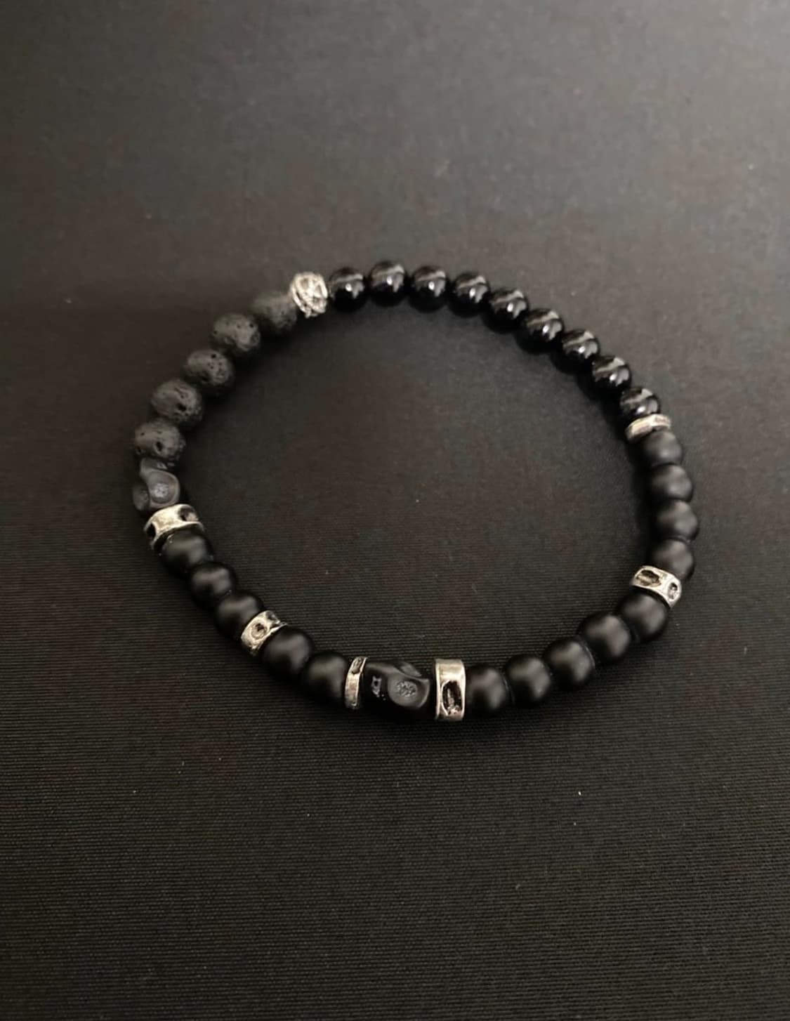 블랙 레이어드 팔찌 2개 set 상품이미지2