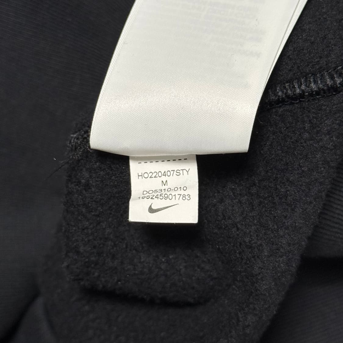 M 나이키 X 스투시 블랙 기모 맨투맨 상품이미지6