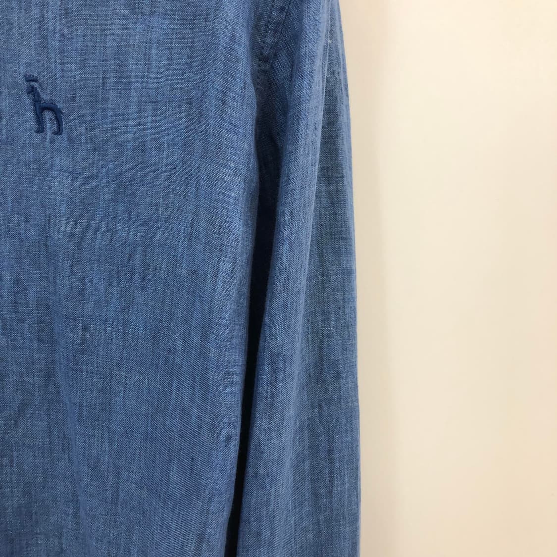 HAZZYS 헤지스 자수로고 린넨셔츠 100 상품이미지2