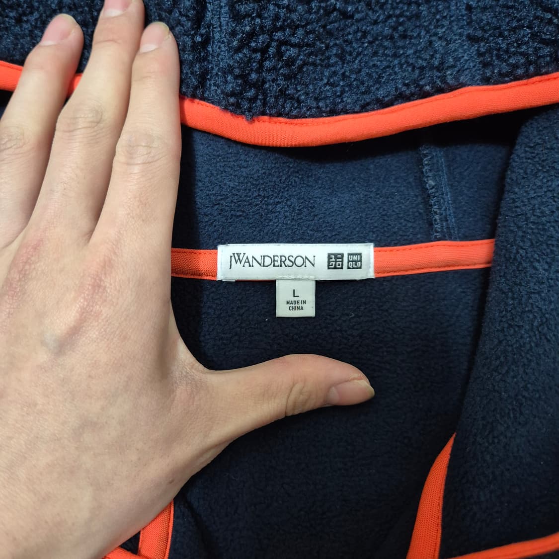 유니클로 JW앤더슨 콜라보 뽀글이 후드 후리스 자켓 L(100) 상품이미지5