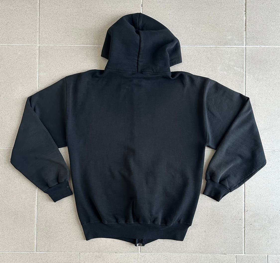 90s 빈티지 러셀 후드집업 블랙 M 상품이미지2