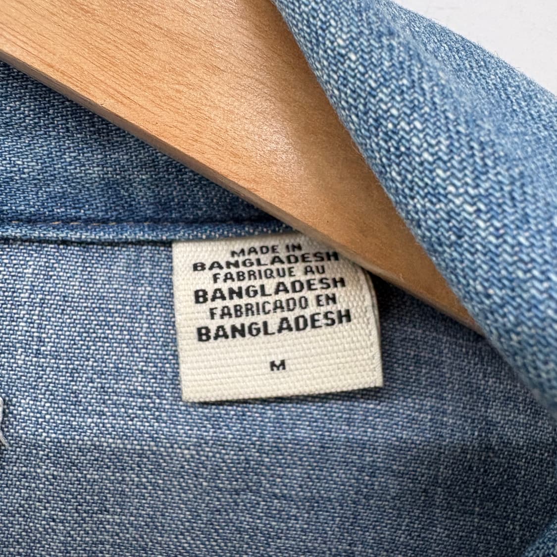 리바이스 데님 웨스턴 셔츠 청남방 남성M 상품이미지4