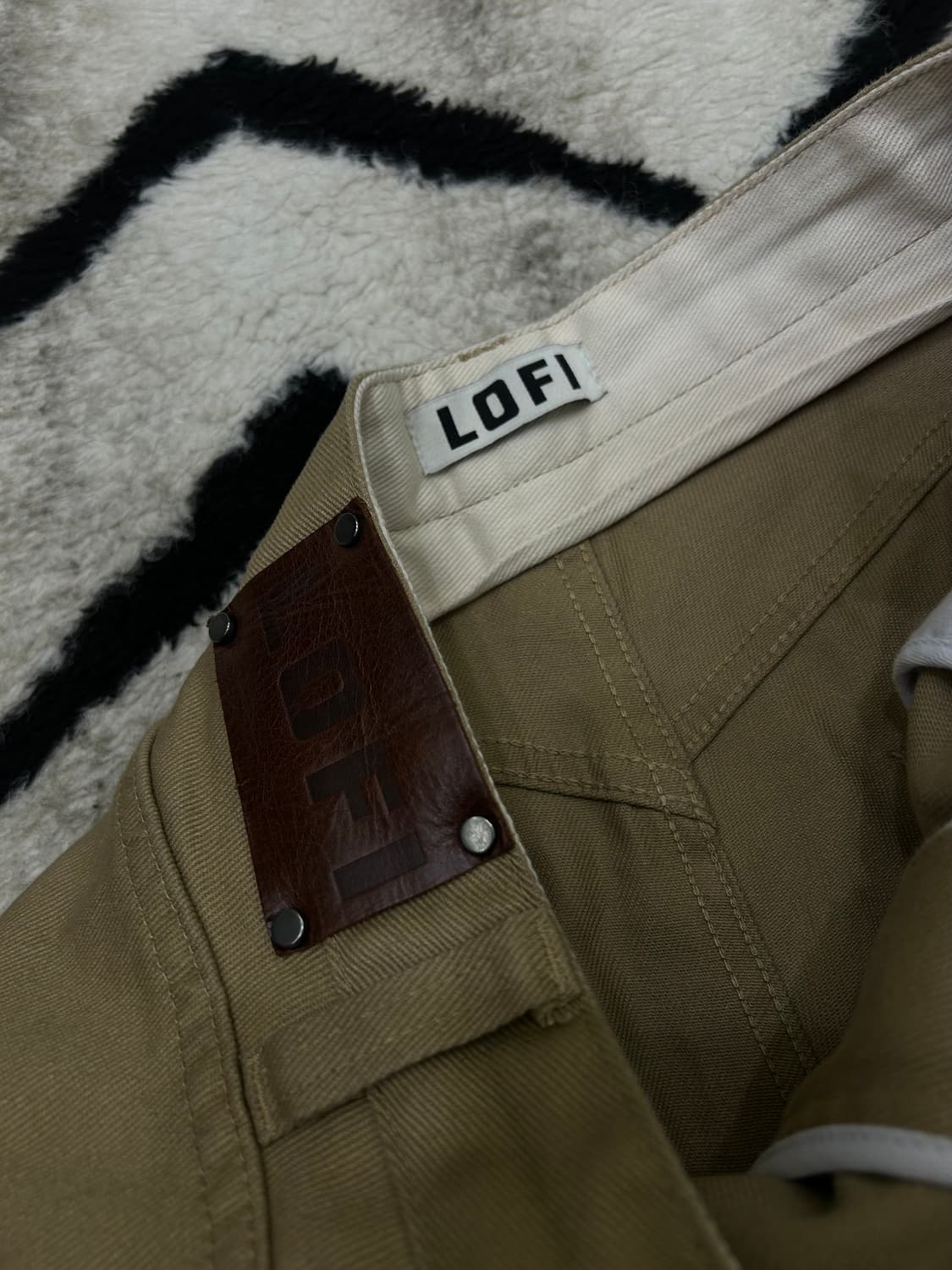 [XL]LOFI 제플린 와이드 치노 팬츠/베이지 상품이미지5