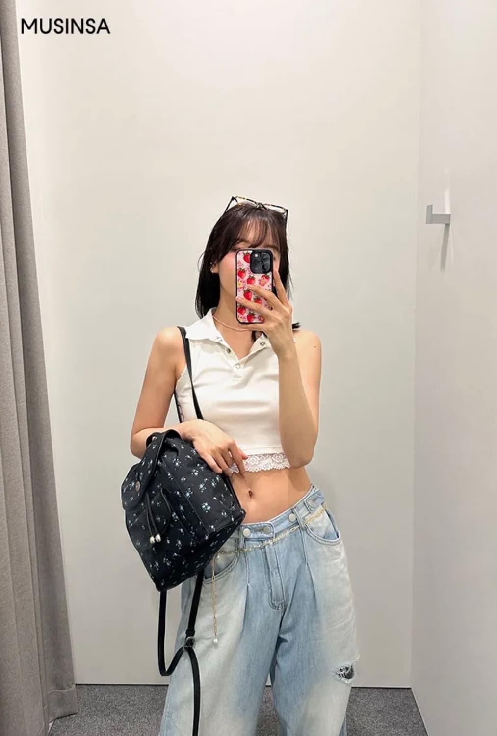(새상품❣️)아더템포 나일론 플로랄 백팩 상품이미지1