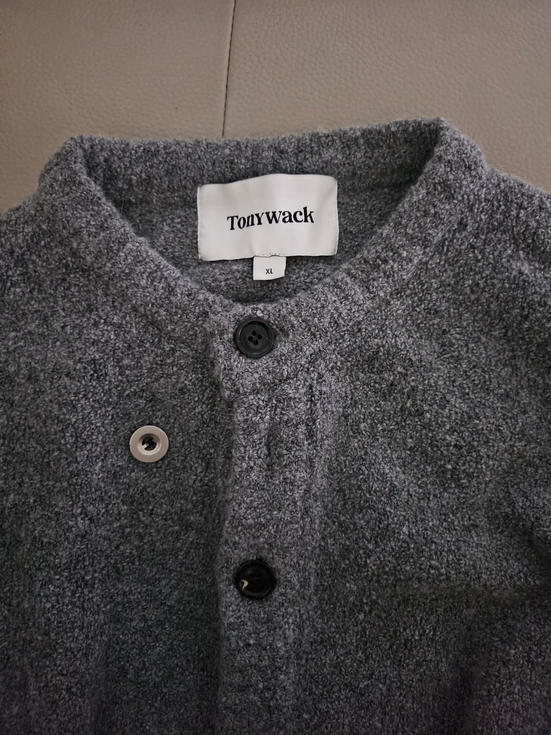 [거의 새것] 토니웩 알파카 니트 가디건 xl 상품이미지2