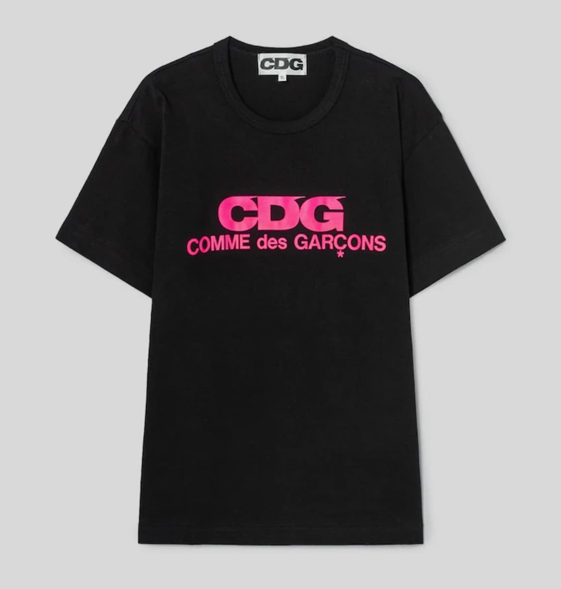 (새상품) 꼼데가르송 CDG 핑크 로고 반팔 티셔츠 M 상품이미지1