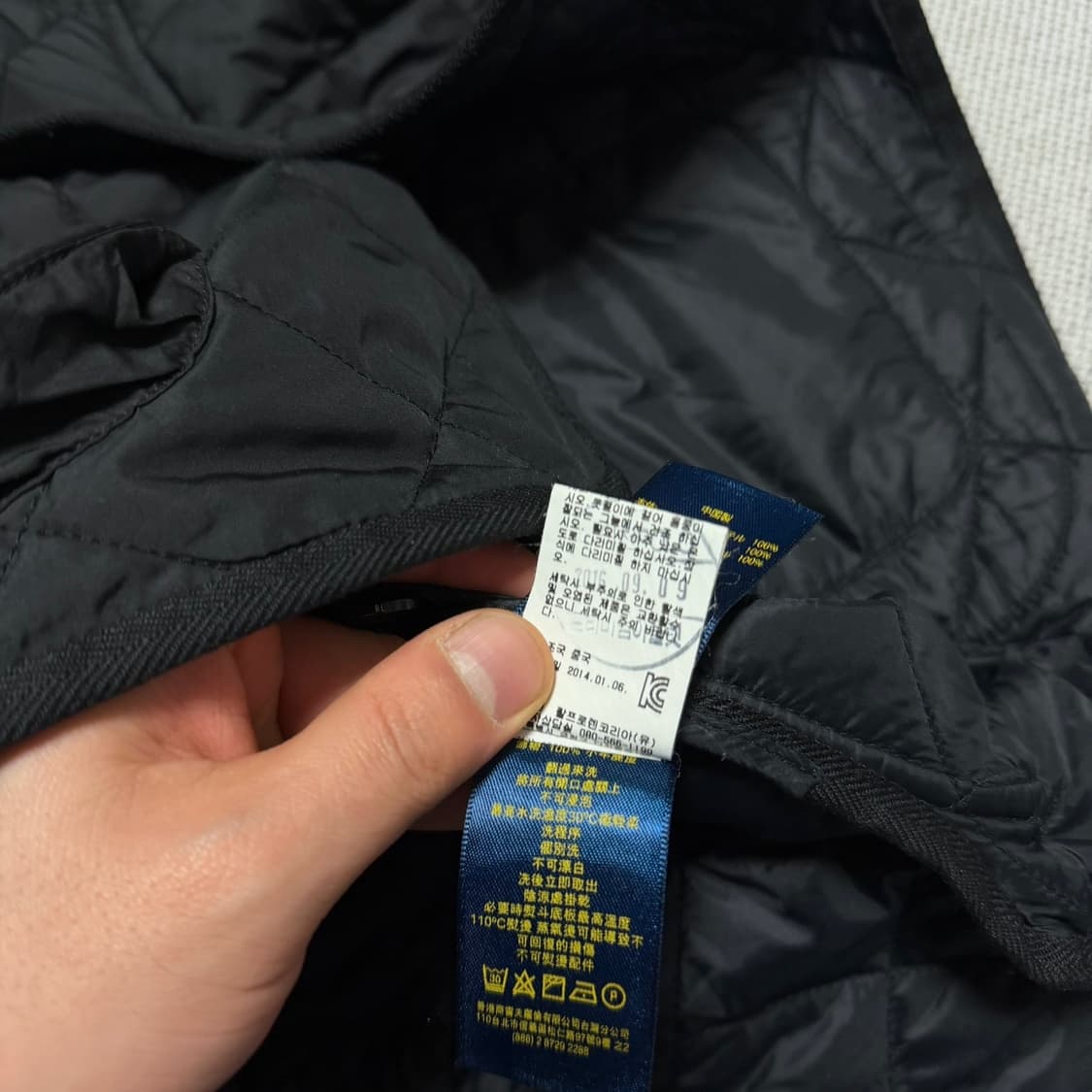 폴로 랄프로렌 블랙 퀼팅 자켓 상품이미지7