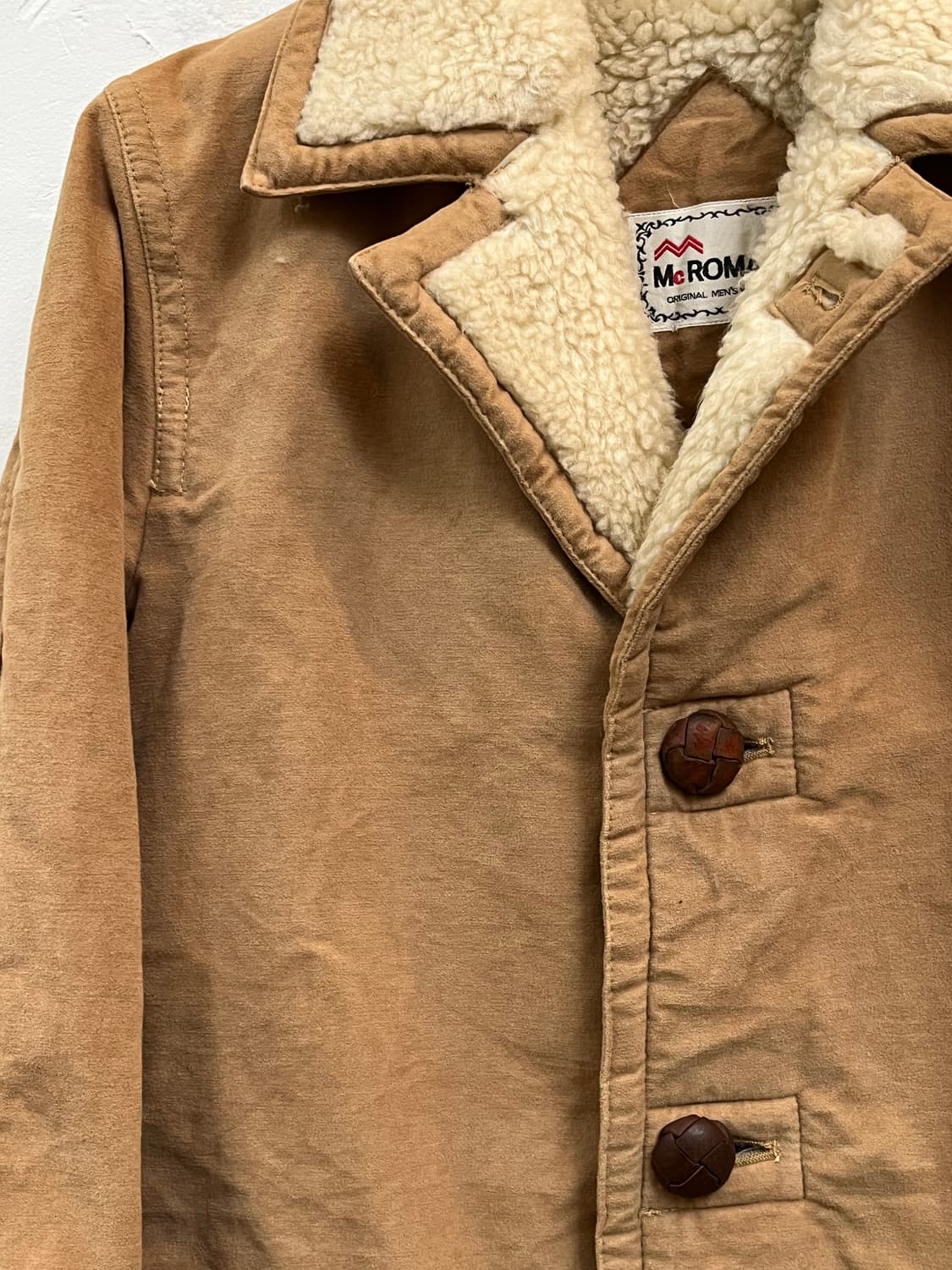 Mc ROMAN 세르파 몰스킨 버튼 코트 M 상품이미지3