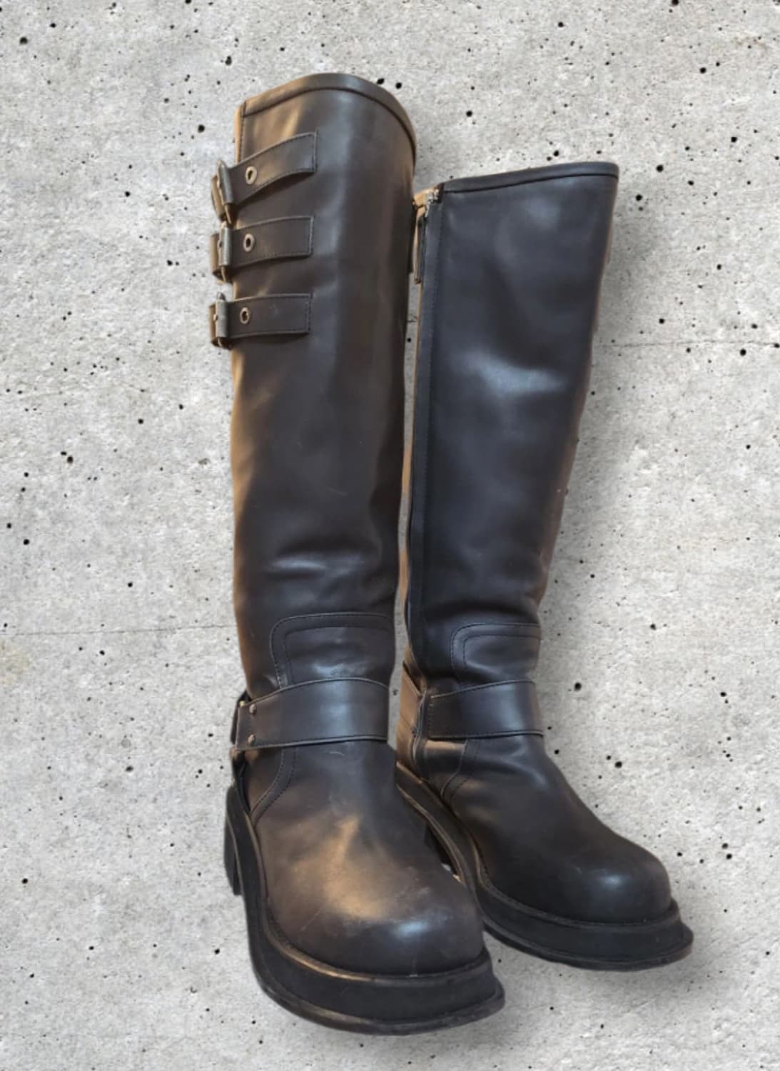 이미최저가 럭키슈에뜨 리얼가죽 롱부츠 블랙 240 상품이미지2