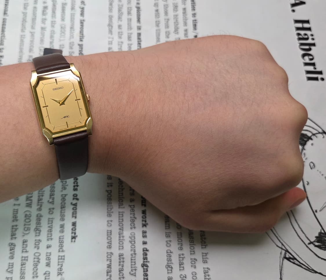 레어] 빈티지 세이코 아크(ARC) 탱크 샴골판 칼침핸즈 슬림쿼츠   상품이미지8