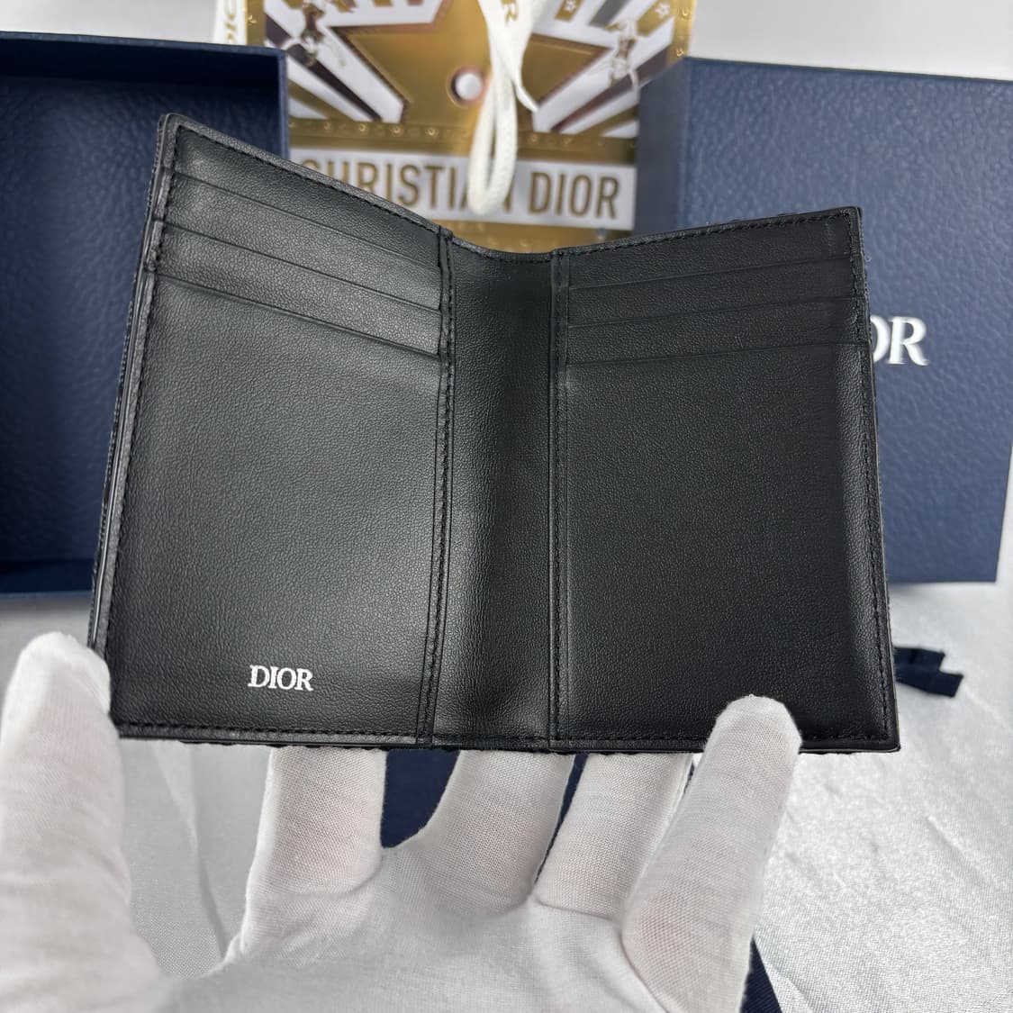 (25.11월,새상품급)디올 오블리크 오거나이저 카드지갑 블랙 상품이미지7