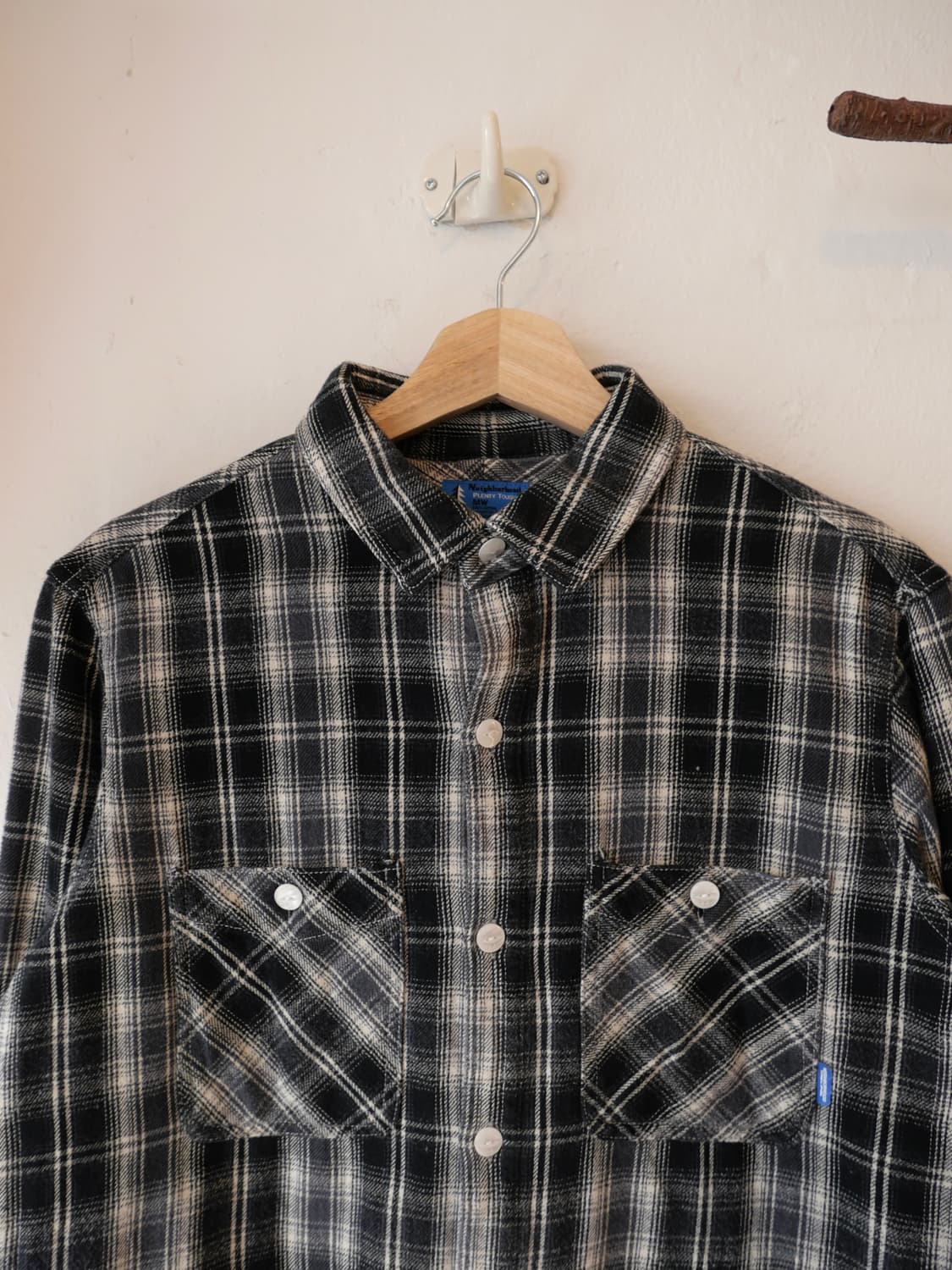 네이버후드 체크 셔츠 상품이미지2