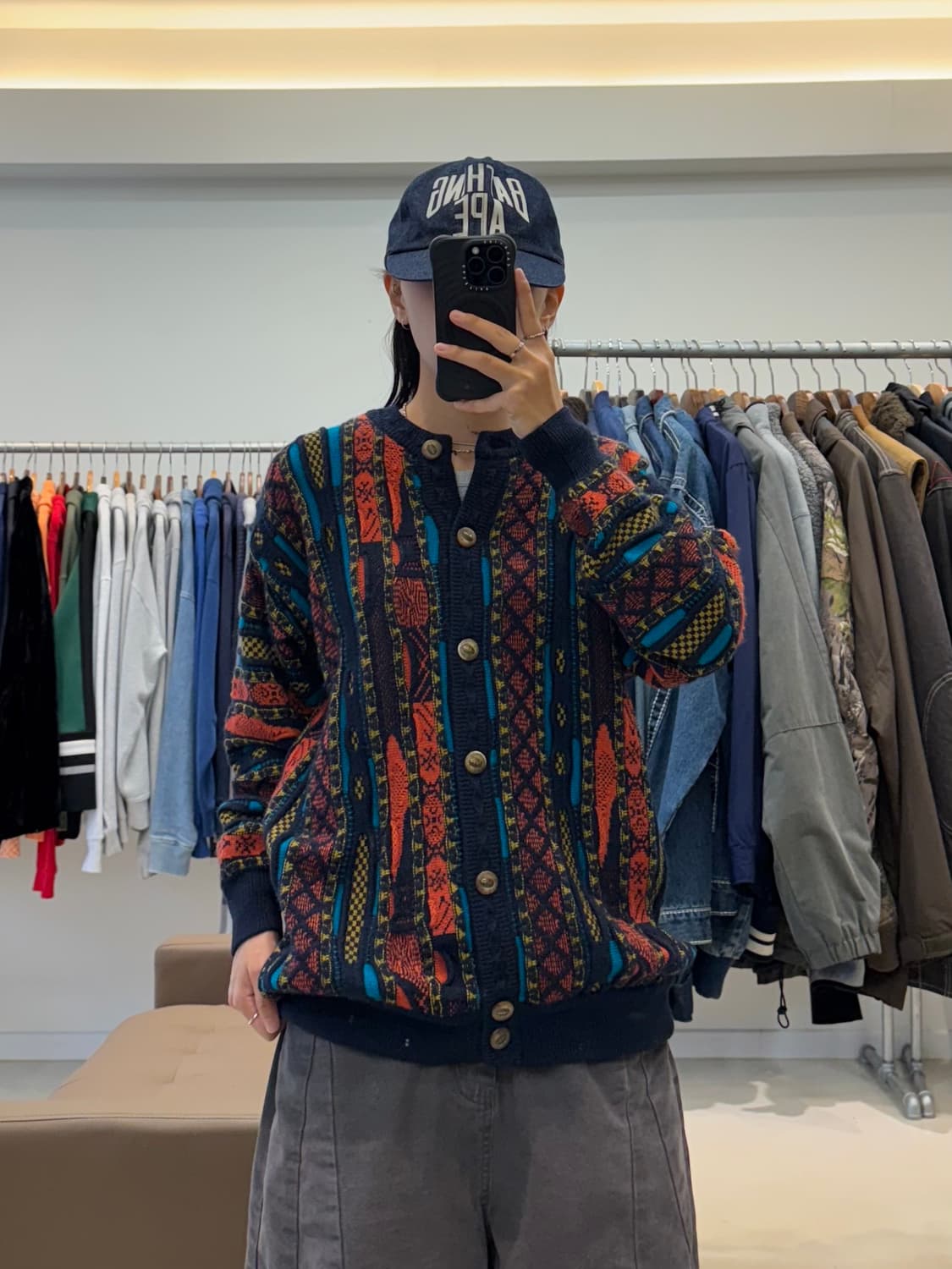 게쿠 케이블 니트 가디건 상품이미지5