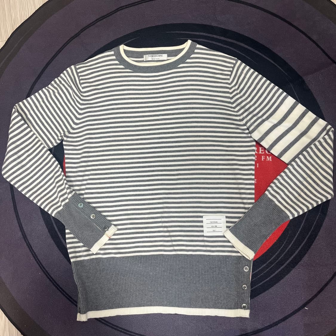 톰브라운 4선 스트라이프 풀오버 니트 Size.1 상품이미지1