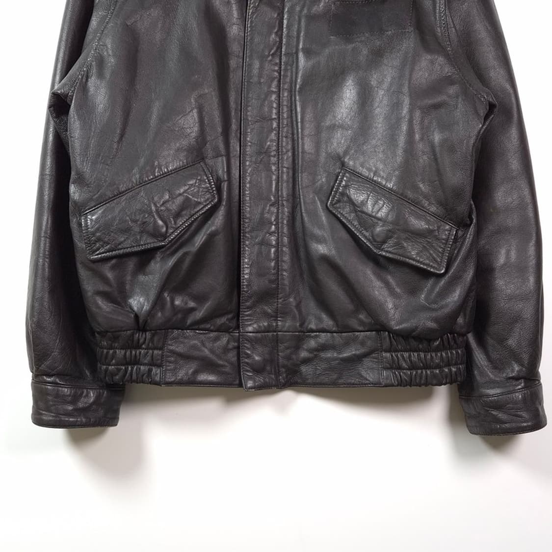 빈티지 공군 오리지널 양가죽 조종사 점퍼 L 상품이미지3