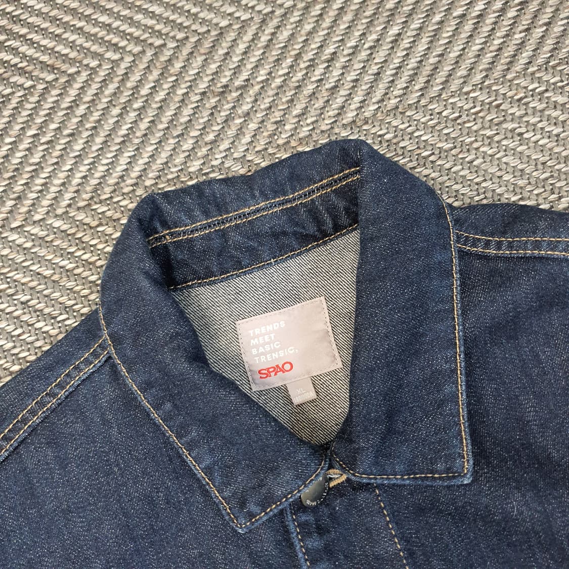 스파오 데님 청자켓 남자105 상품이미지2