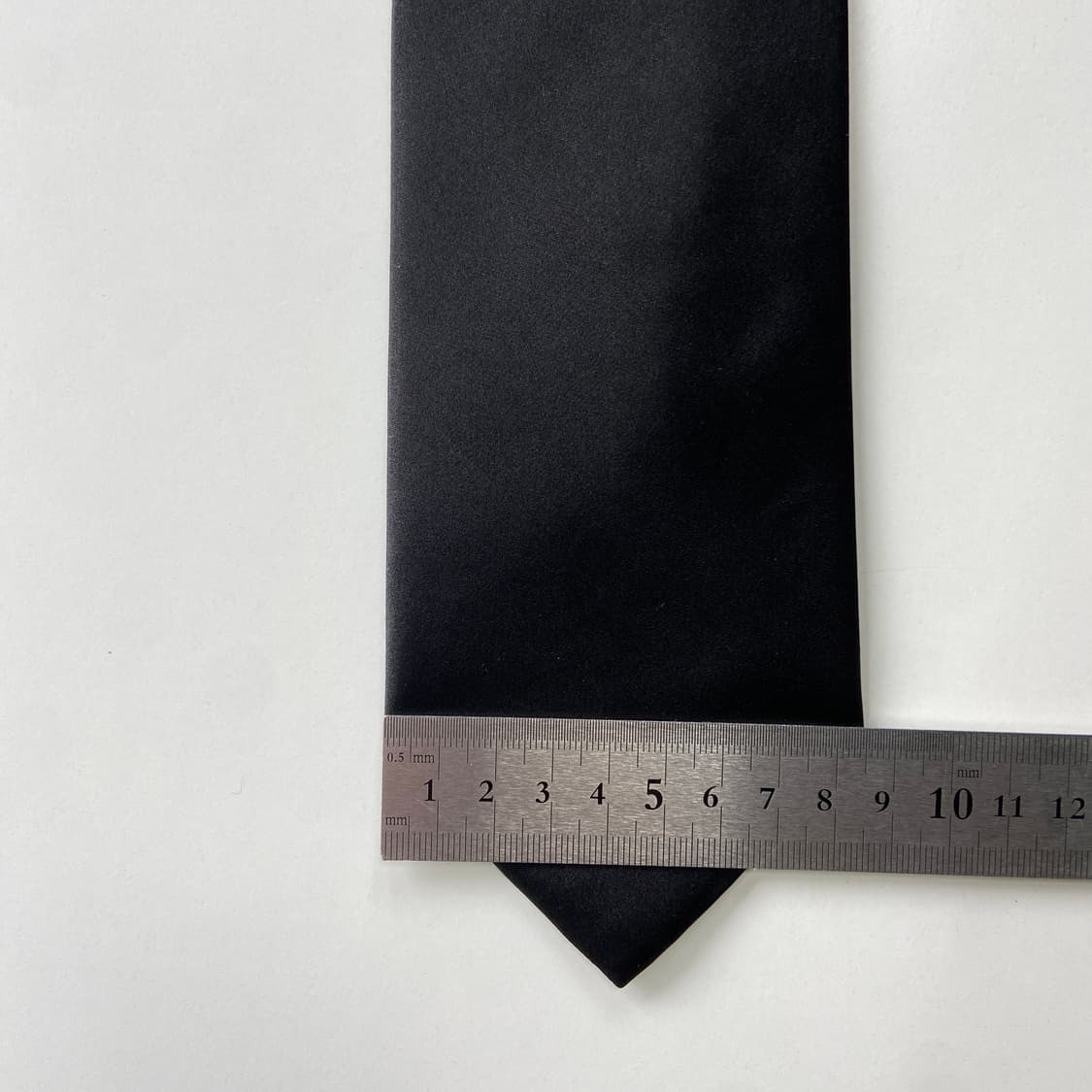 visaruno 블랙 실크 넥타이 8.4cm 상품이미지8