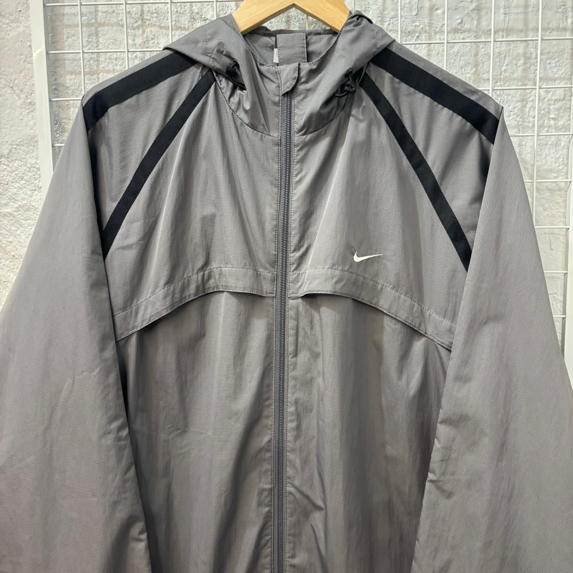 00s 나이키 올드스쿨 그레이 바람막이 자켓 2XL  상품이미지3