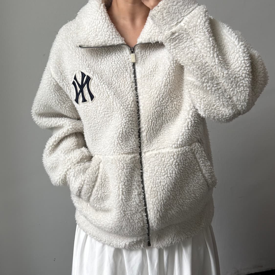 [M] MLB 플리스 집업 상품이미지1