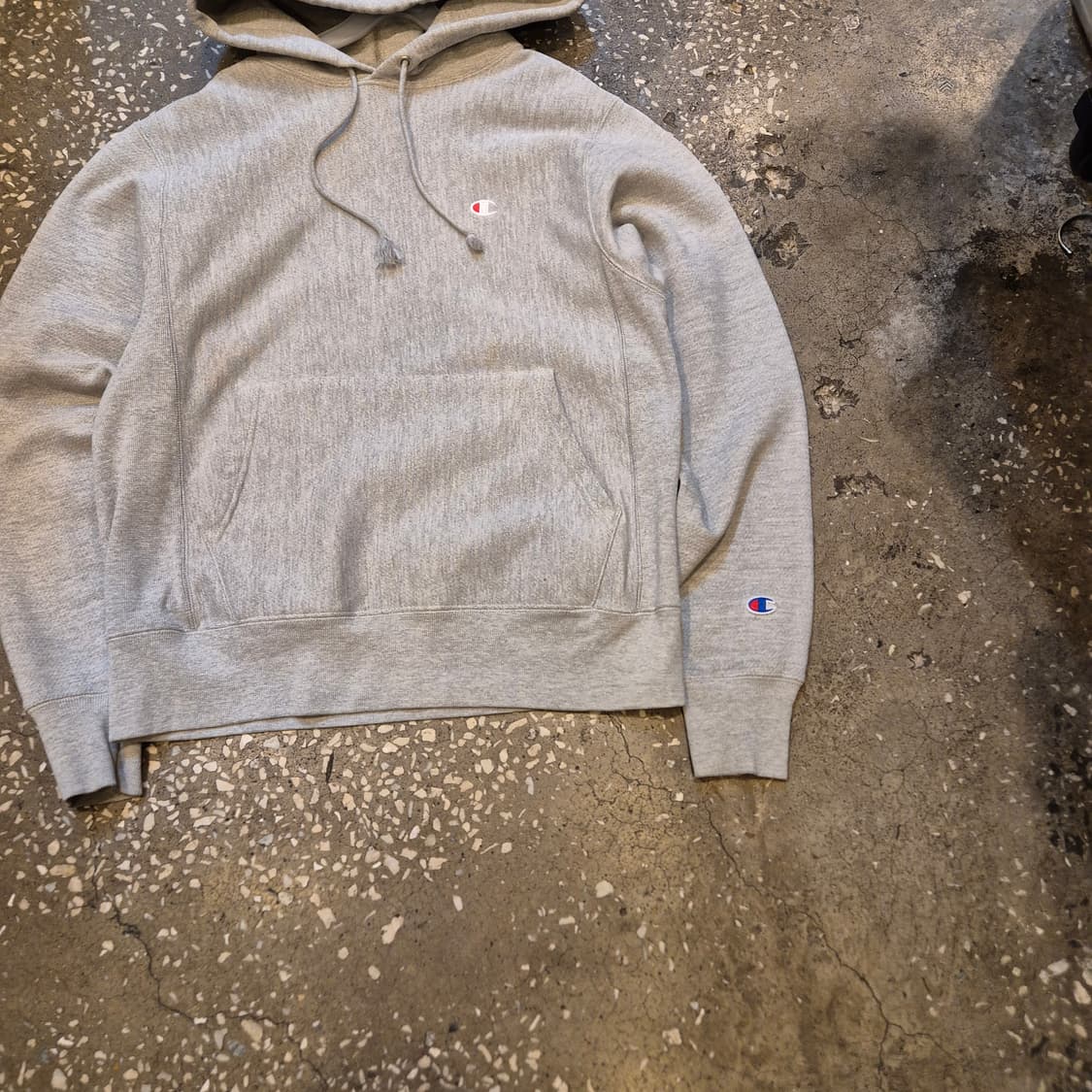 S 챔피온 그레이 리버스위브 후드  상품이미지7