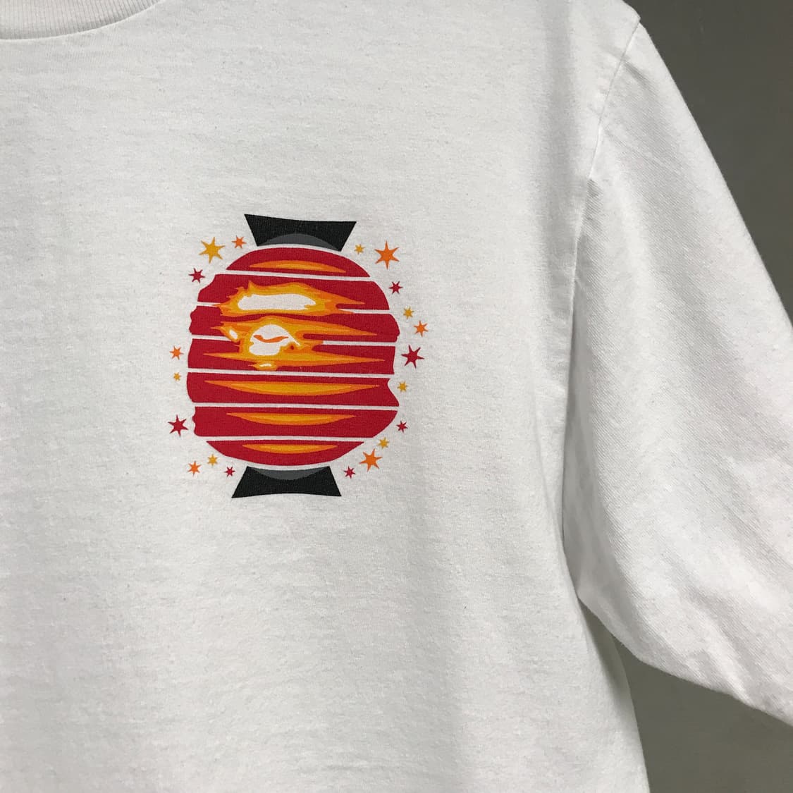 베이프 화이트 반팔 티셔츠 L 상품이미지4