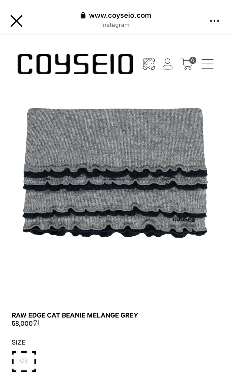 코이세이오 로우 엣지 캣비니 구해요 상품이미지1