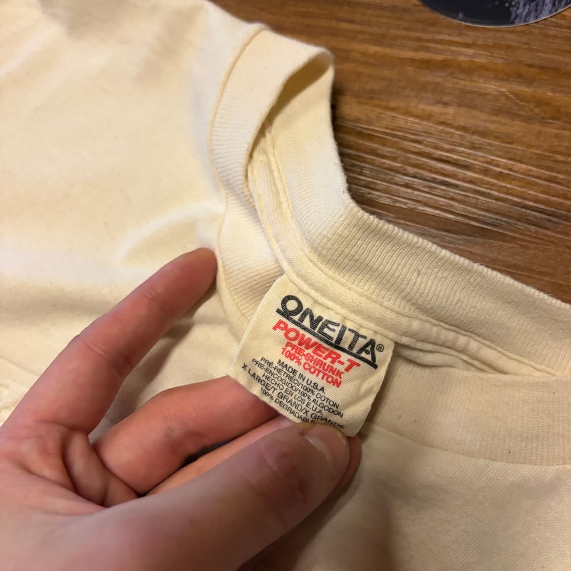 90s koi embroidered 싱글스티치 티셔츠 상품이미지3