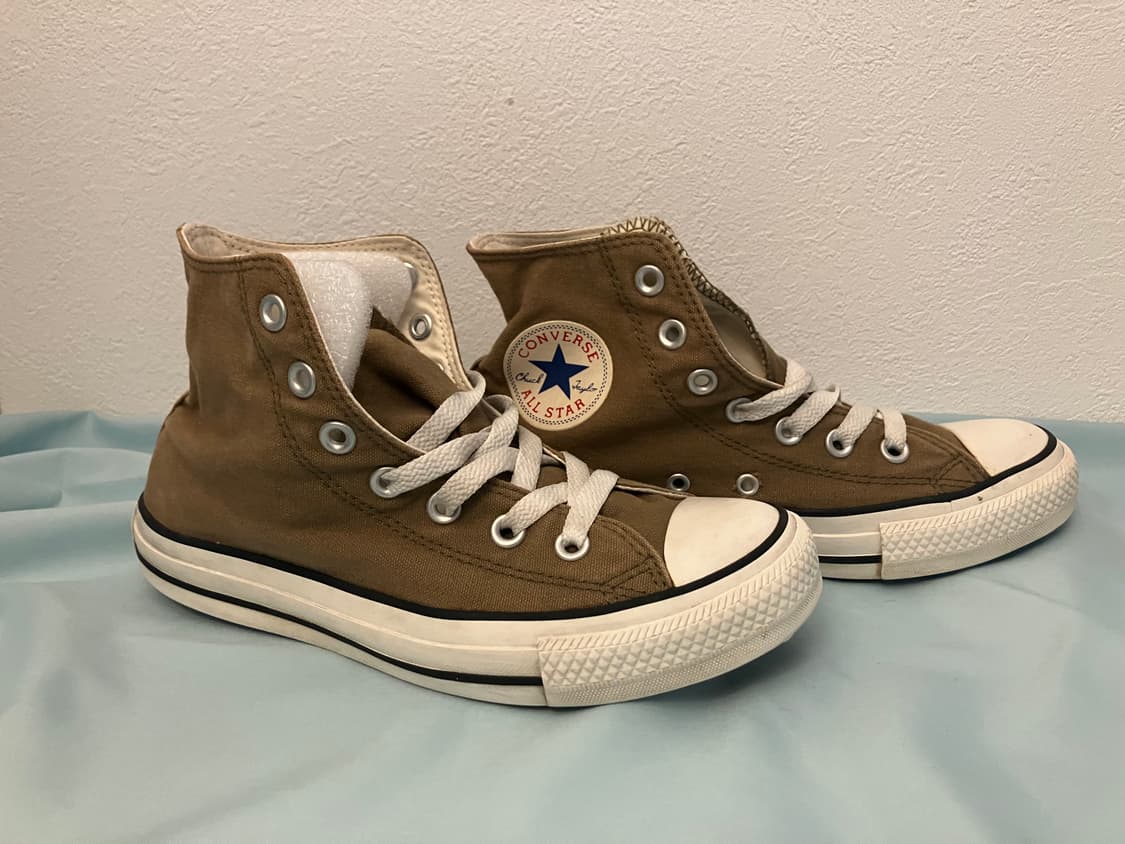 빈티지 컨버스 하이 카키 or 올리브색상 240mm 상품이미지3