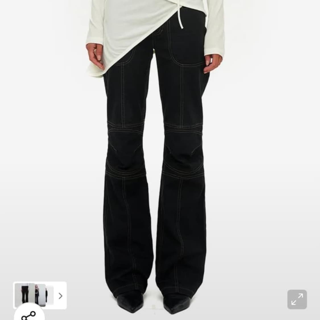 (1) 세릭 knee 핀턱 팬츠 상품이미지1