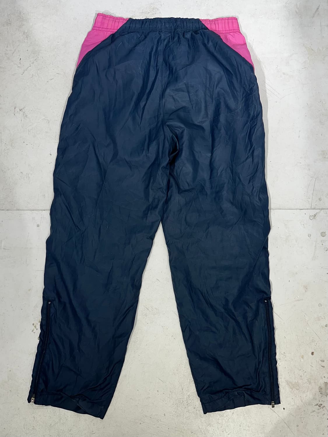 나이키 와이드 네이비 핑크 사이드 라인 추리닝 바지 트레이닝 팬츠 S 상품이미지5