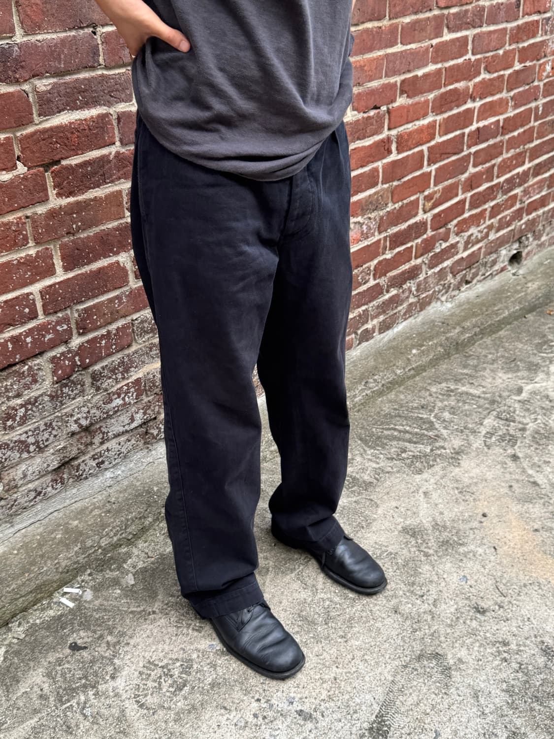 Margaret Howell Cotton Twill Tuck Pants 상품이미지1