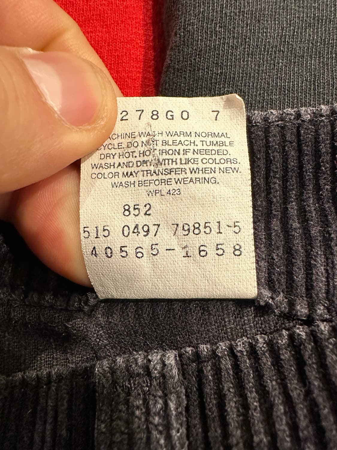 빈티지 90s 리바이스 565 코듀로이 팬츠  상품이미지5