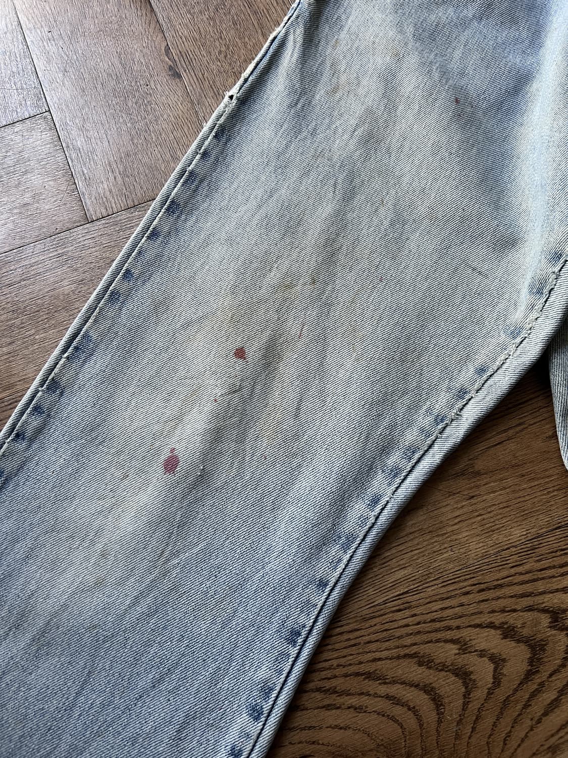 [34]00's 리바이스 USA 517 멕시코제 더티워싱 플레어 데님팬츠 상품이미지8