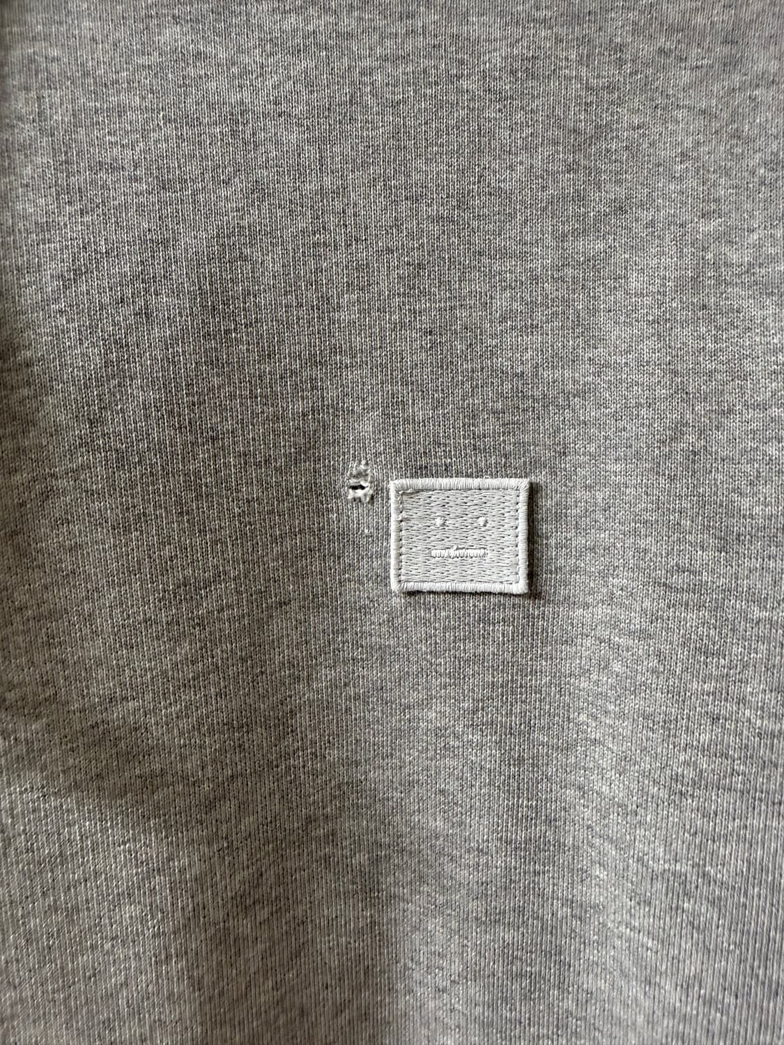 아크네 스튜디오 페이스 로고 후드 그레이 S 상품이미지3