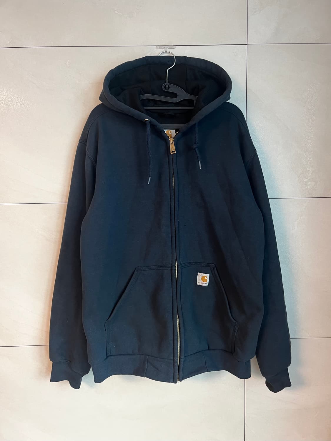 칼하트 미드웨이트 후드집업 네이비 (S size) 상품이미지1