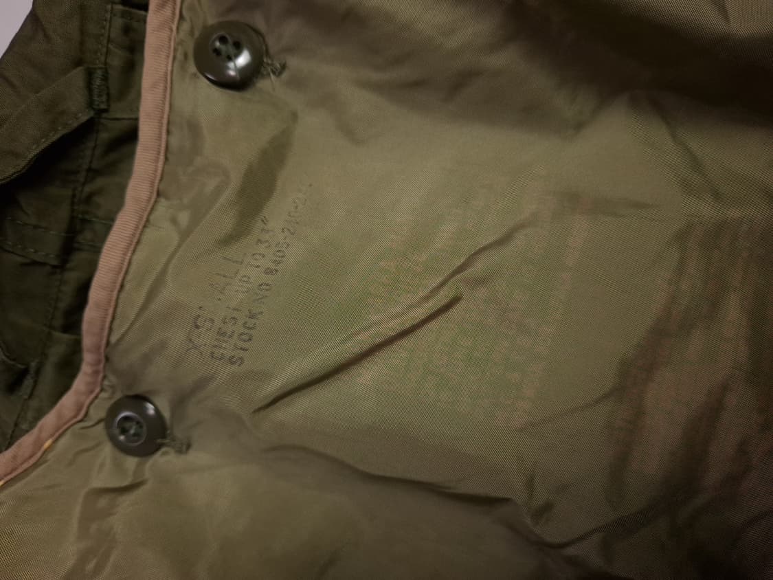 오리지날 미군 M-51 쉘파카 엑스스몰 천엽 라이너 상품이미지9