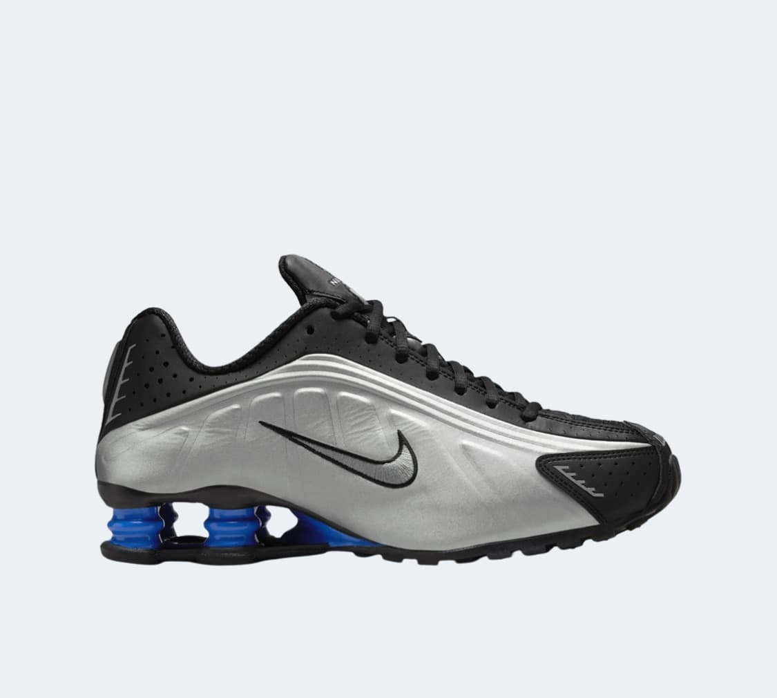 (W) Nike Shox R4 Metallic Silver and Bla 상품이미지1