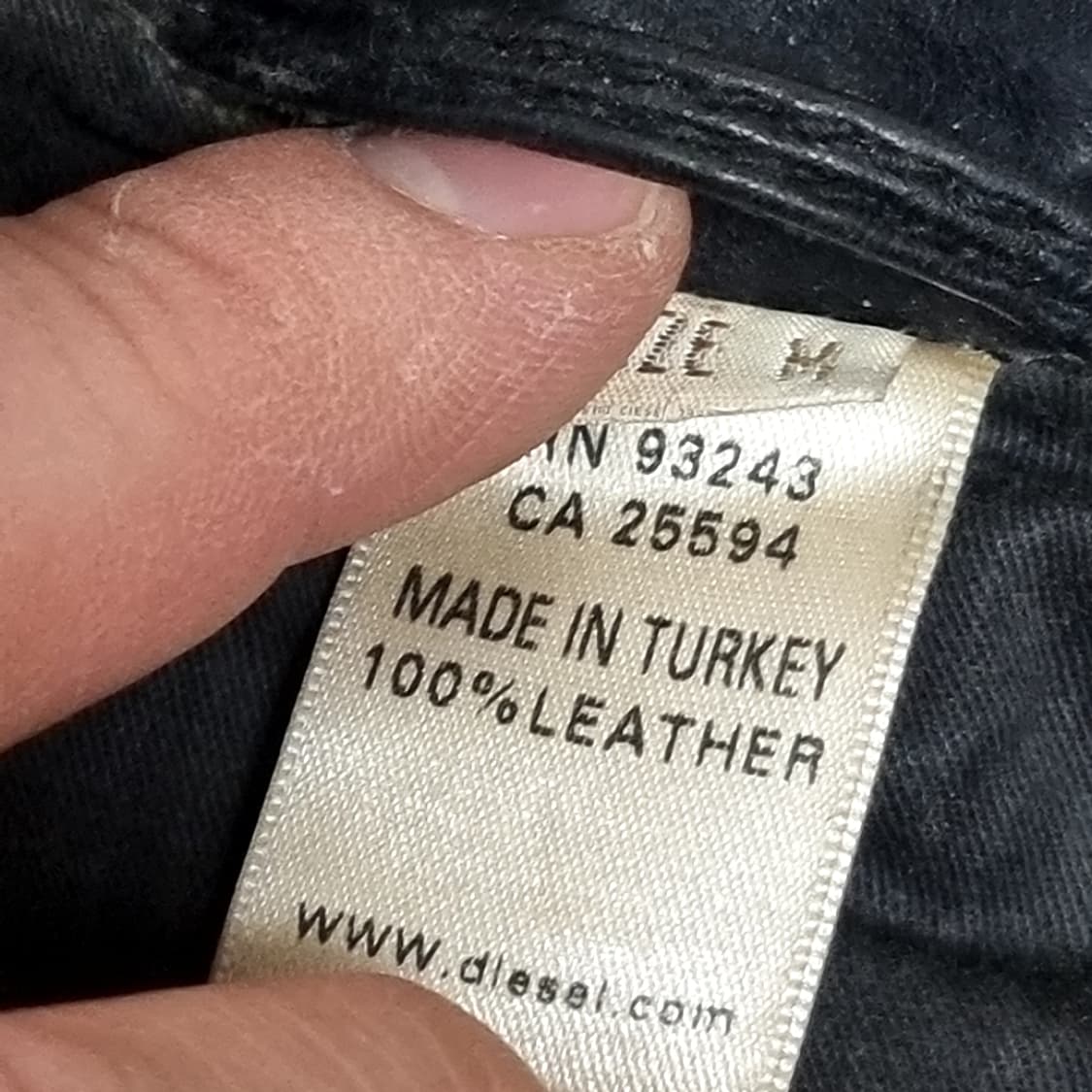 디젤 프리미엄 블랙 양가죽 사파리 자켓(95-100) 상품이미지8